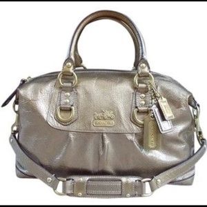 Metallic Gold Coach Bag